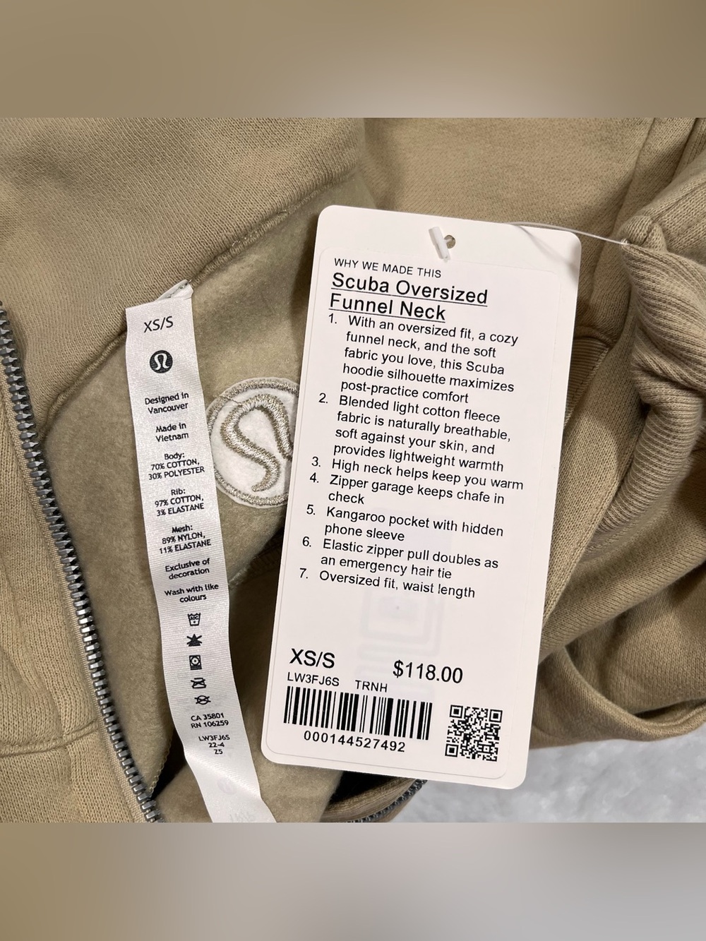Lululemon Scuba Oversized Funnel Neck *Price Firm* - Picture 9 of 12